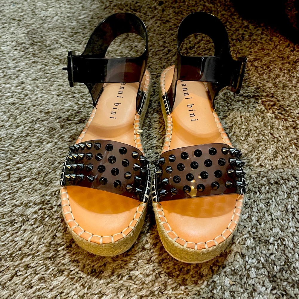 Gianni Bini Studded Platform Sandals